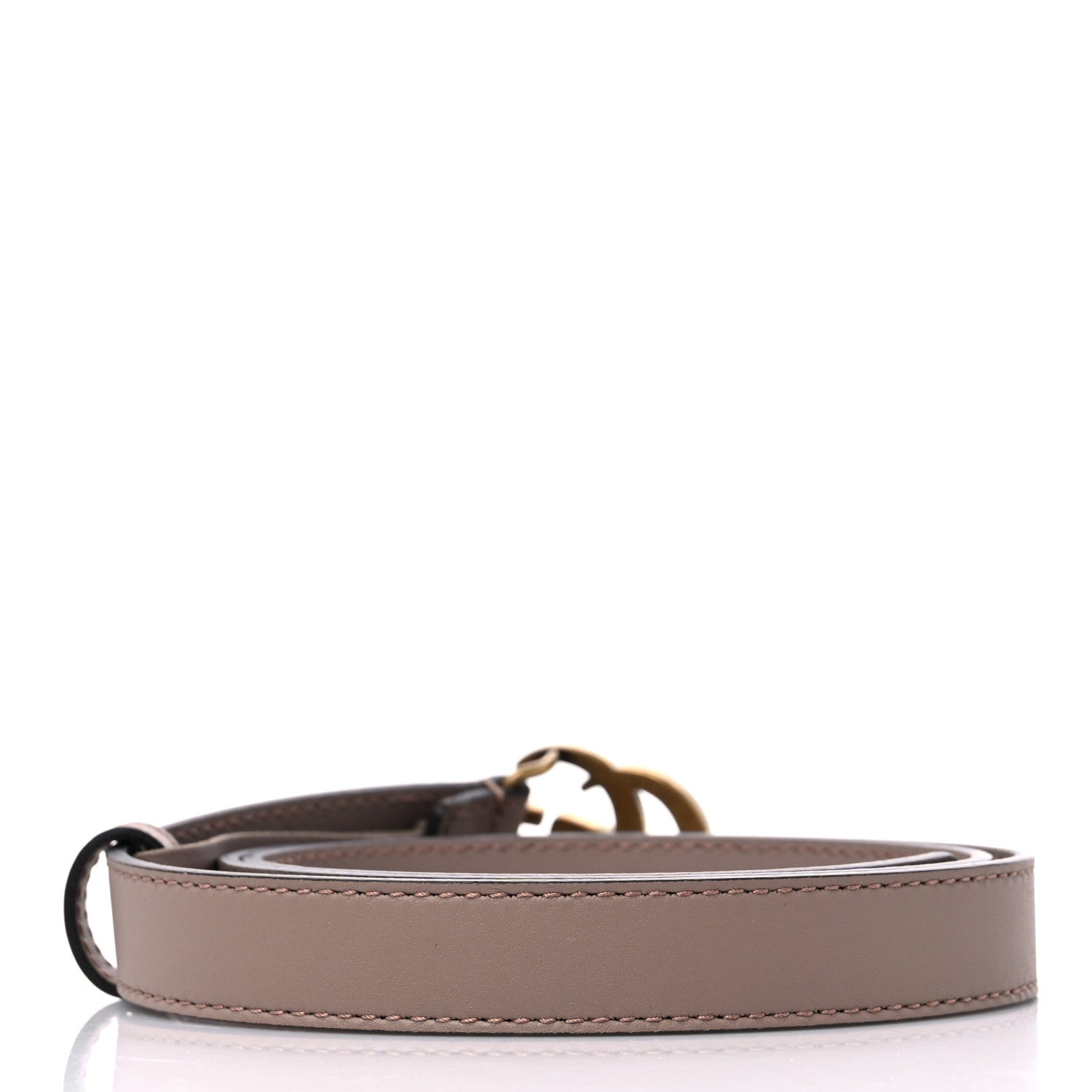 Gucci Calfskin Double G 20mm Belt 80/32 Porcelain Rose 2 of 5