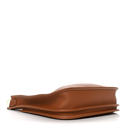 Hermes Taurillon Clemence Evelyne III PM Gold 4 of 10