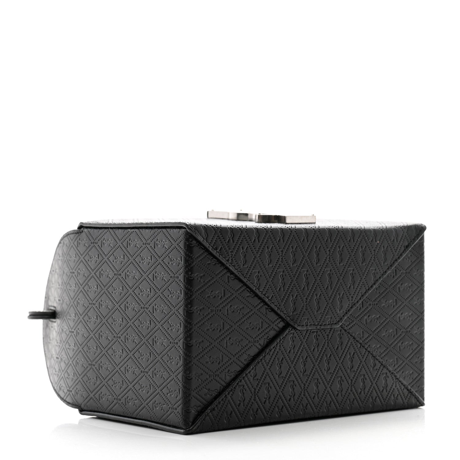Saint Laurent Calfskin Monogram Take Away Box Black 4 of 10