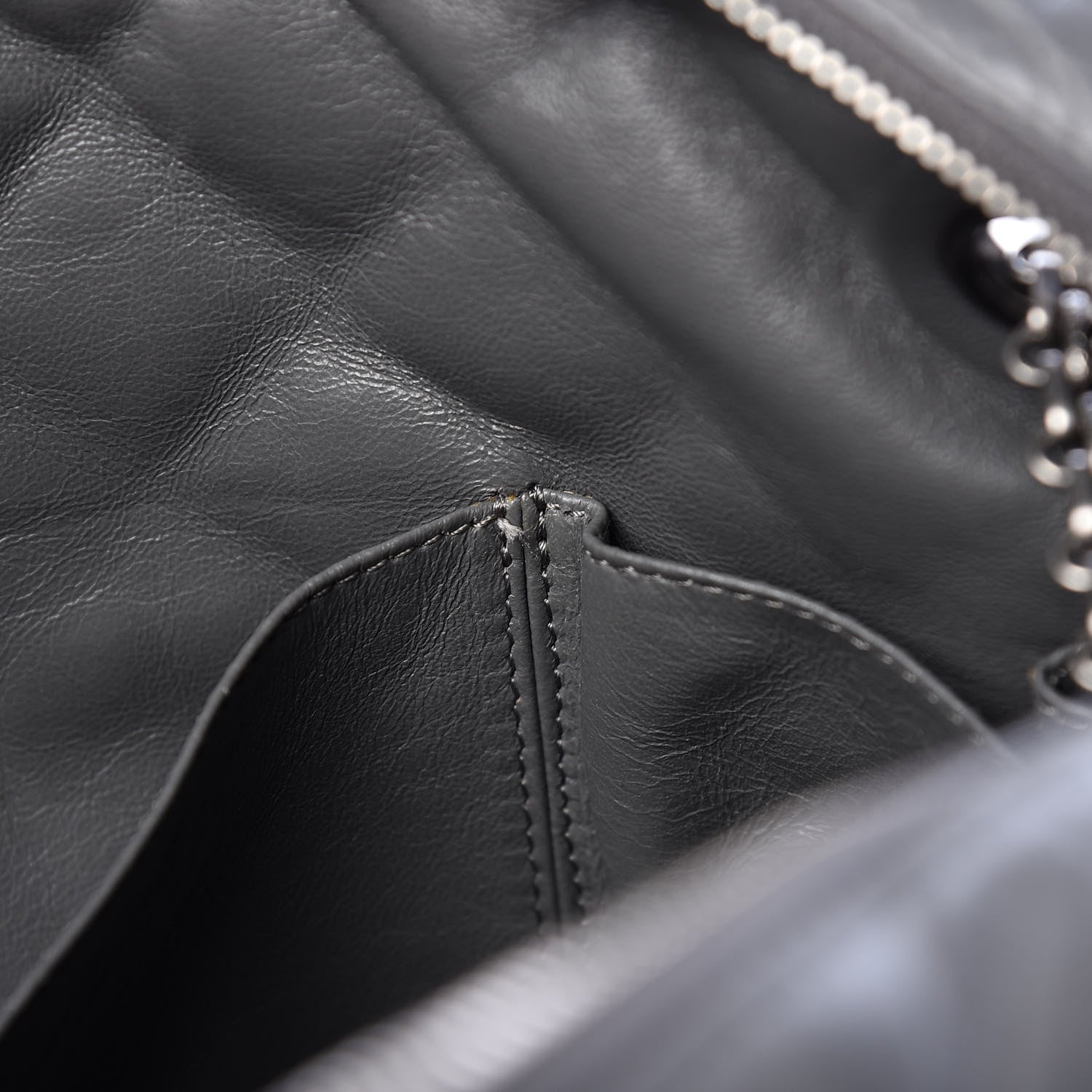 Chanel Aged Calfskin Quilted Large Reissue Camera Case Grey 17 of 20