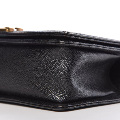 Chanel Caviar Quilted Medium Boy Flap Black 10 of 10