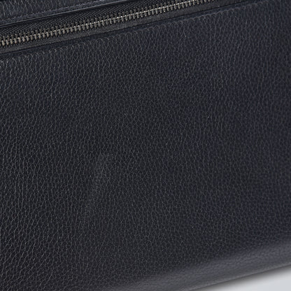 Celine Drummed Calfskin Suede Small Trapeze Black 10 of 19
