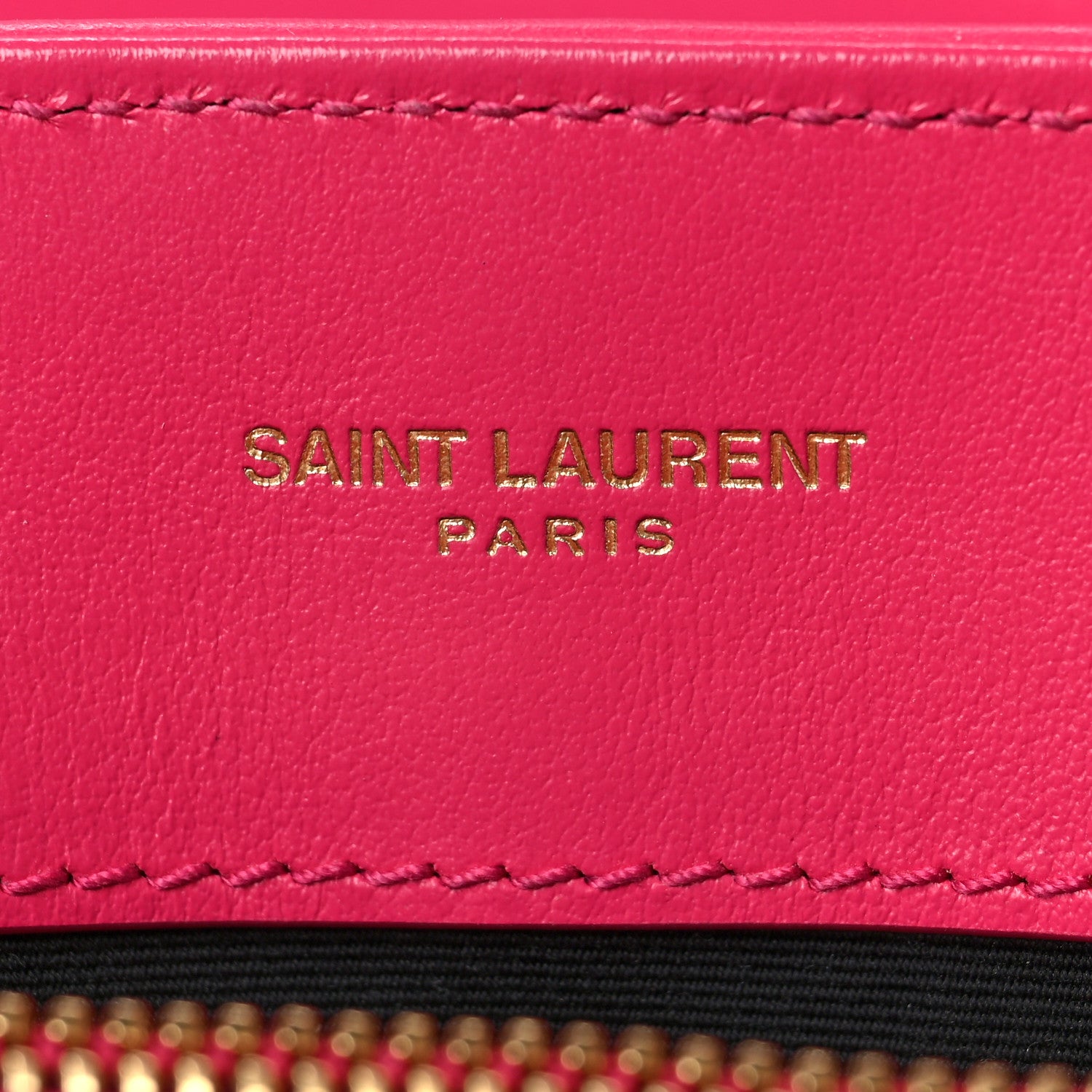 Saint Laurent Calfskin Y Quilted Monogram Small Loulou Chain Satchel Fresh Fuchsia 6 of 8