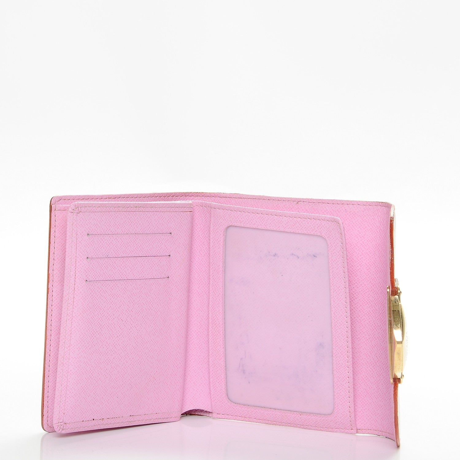 Louis Vuitton Monogram Multicolor Joey Wallet White Litchi 5 of 7