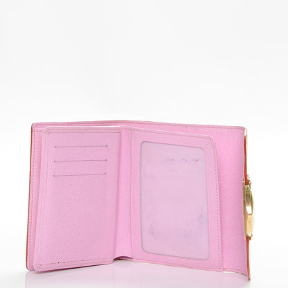 Louis Vuitton Monogram Multicolor Joey Wallet White Litchi 5 of 7