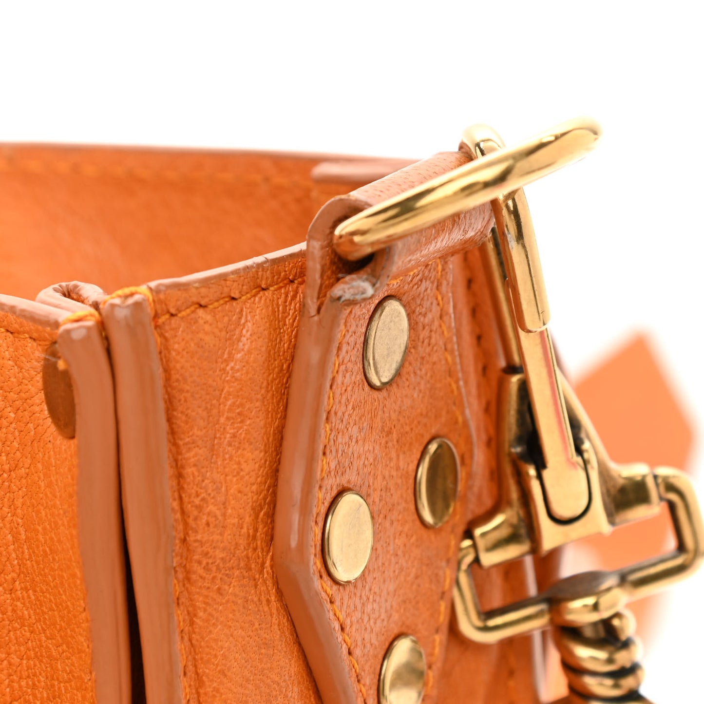 Lambskin Medium PS1 Satchel Saffron
