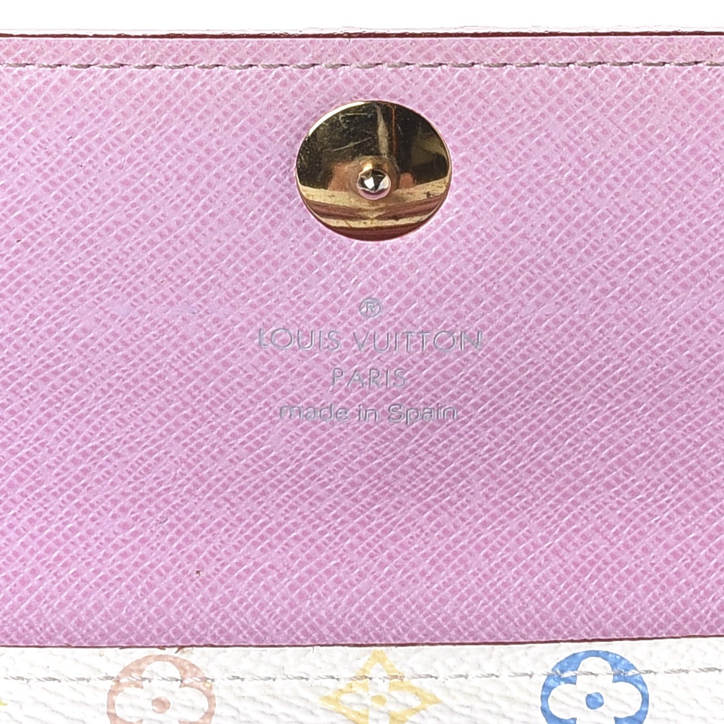 Monogram Multicolor Sarah Wallet White Litchi