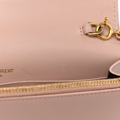 Saint Laurent Smooth Calfskin Classic Monogram Kate Tassel Chain Wallet Pale Pink 9 of 19