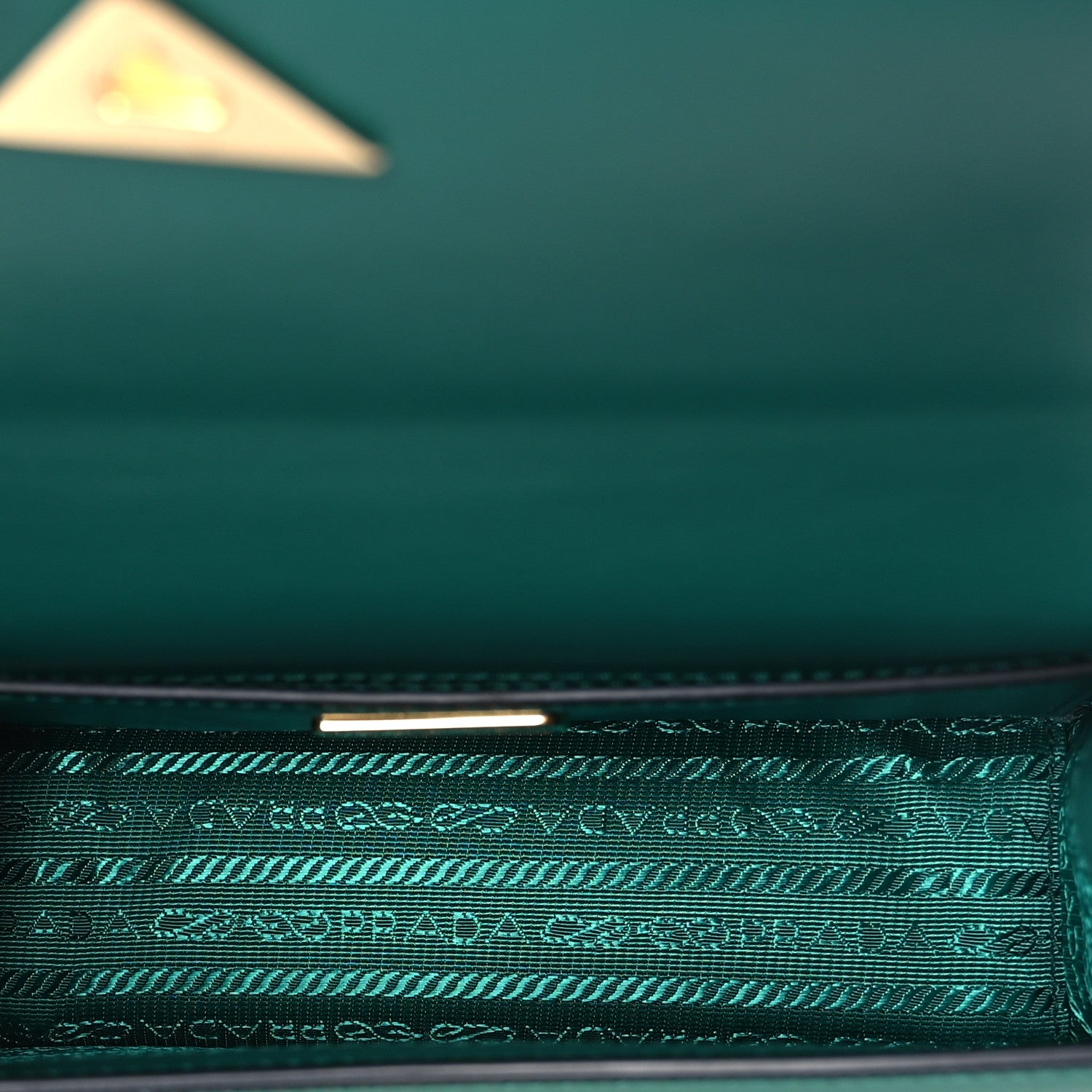 Prada Box Calfskin Triangle Embleme Flap Shoulder Bag Assenzio 5 of 12