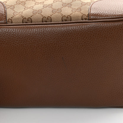 Gucci Monogram Medium Bree Zippered Tote Beige Tabacco 13 of 14