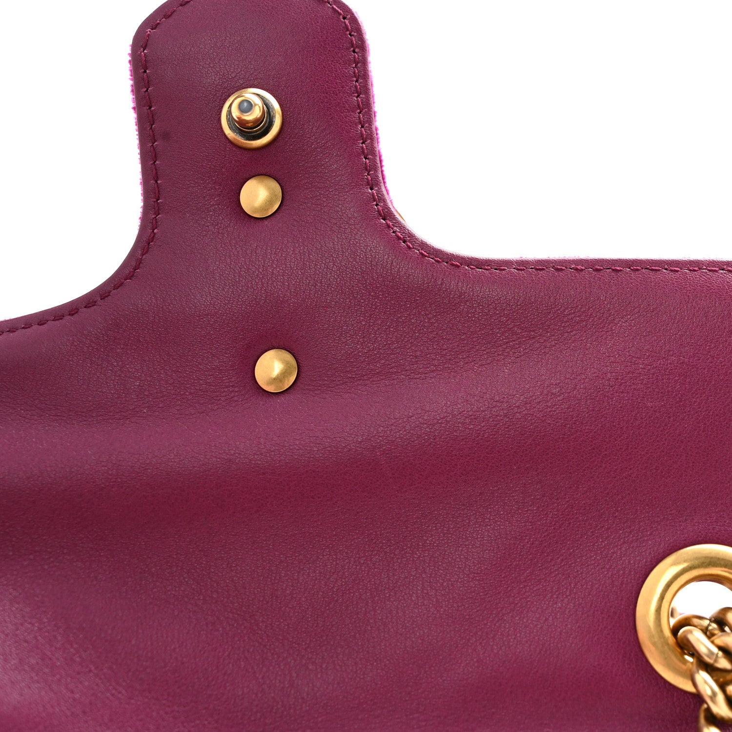 Gucci Velvet Matelasse Embroidered Mini GG Marmont Shoulder Bag