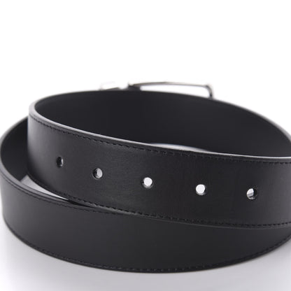 Louis Vuitton Calfskin 35mm Pont Neuf Belt 75 30 Black 3 of 6
