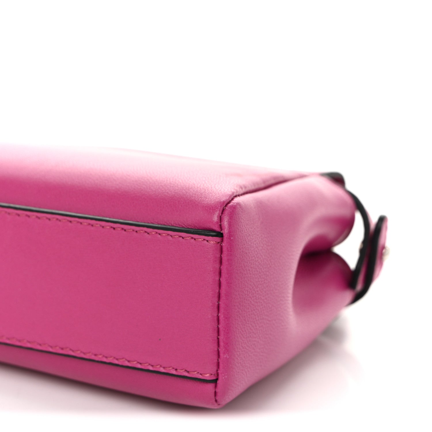 Fendi Nappa Micro Peekaboo Iconic Satchel Magenta 1889456