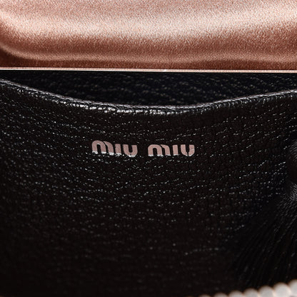 Miu Miu Goatskin Madras Bucket Bag Black 8 of 9