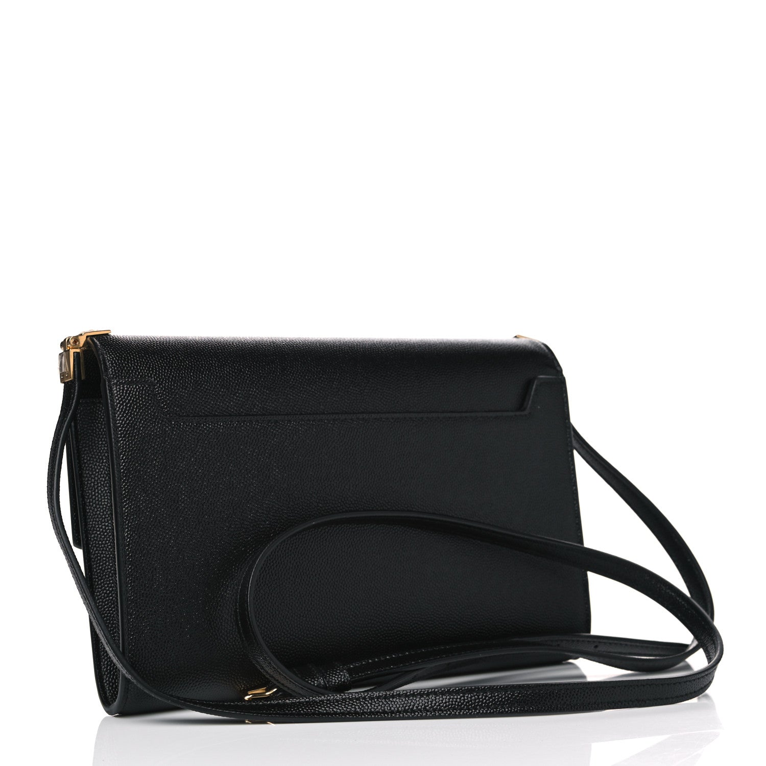 Saint Laurent Grain De Poudre Mini Uptown Crossbody Bag Black 2 of 4
