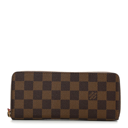 Louis Vuitton Damier Ebene Clemence Wallet Cherry 1 of 7