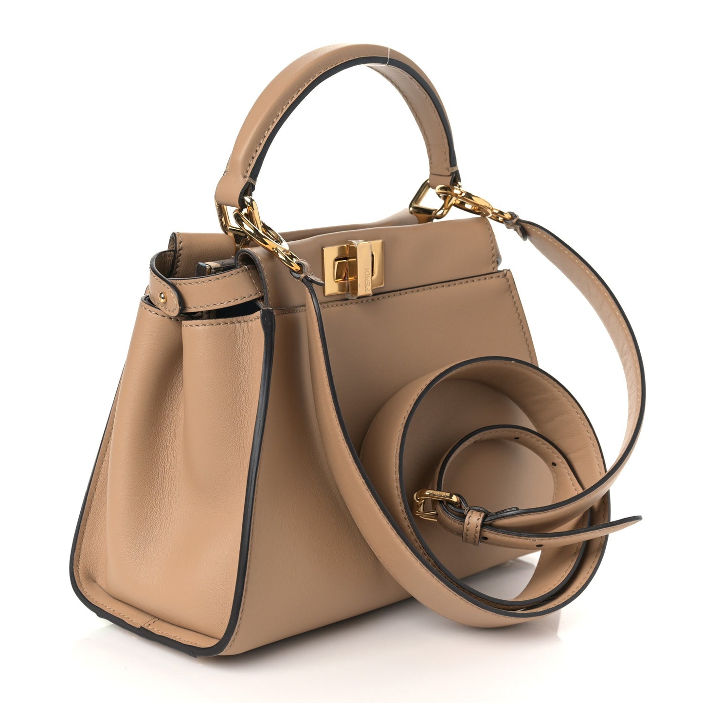 Nappa Nubuck Pequin Flower Inlay Mini Peekaboo Iconic Satchel Cuoio Multicolor
