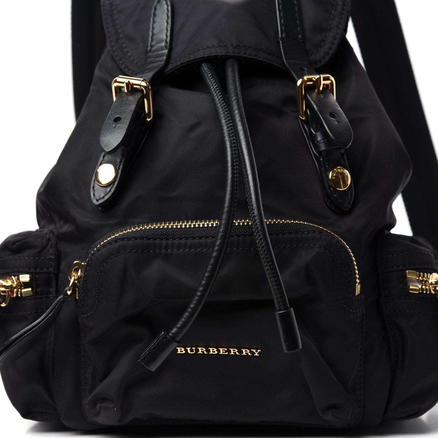 Nylon Small Rucksack Backpack Black