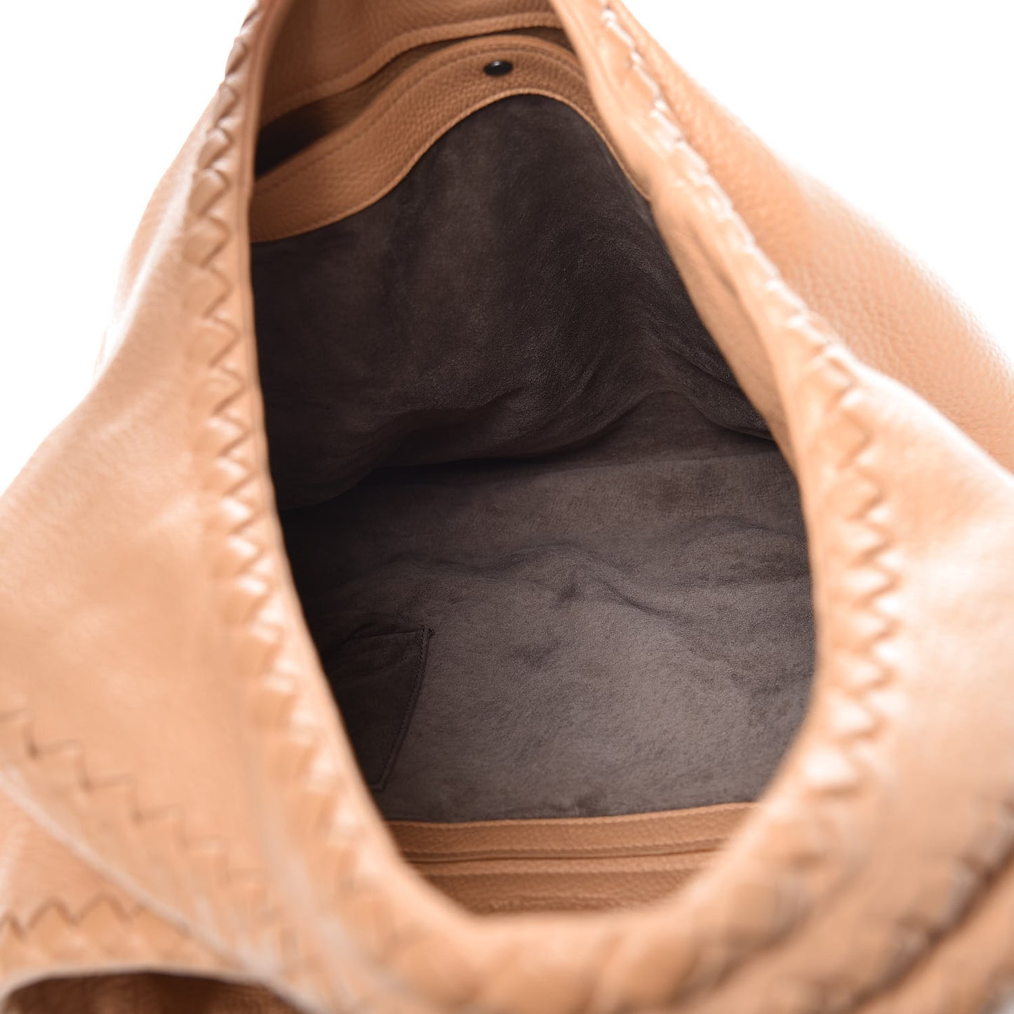 Cervo Deerskin Large Hobo Carmel