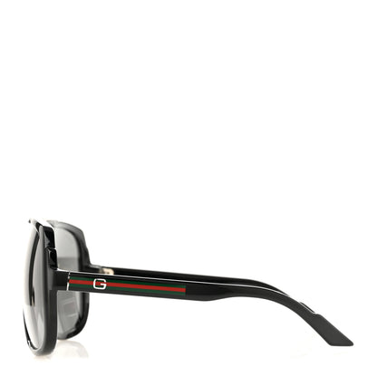 Gucci Acetate Aviator Web Sunglasses GG 1622/S Black 3 of 8