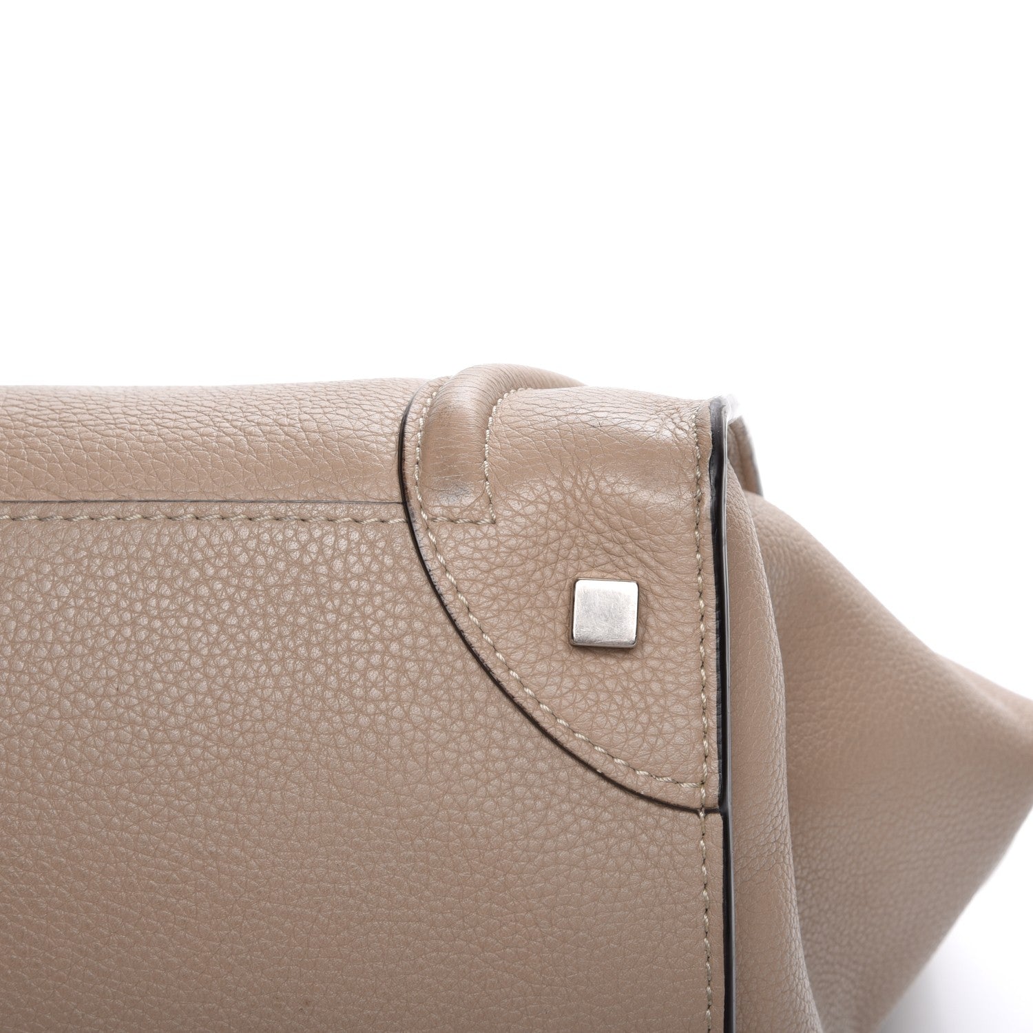 Celine Drummed Calfskin Mini Luggage Dune 14 of 14