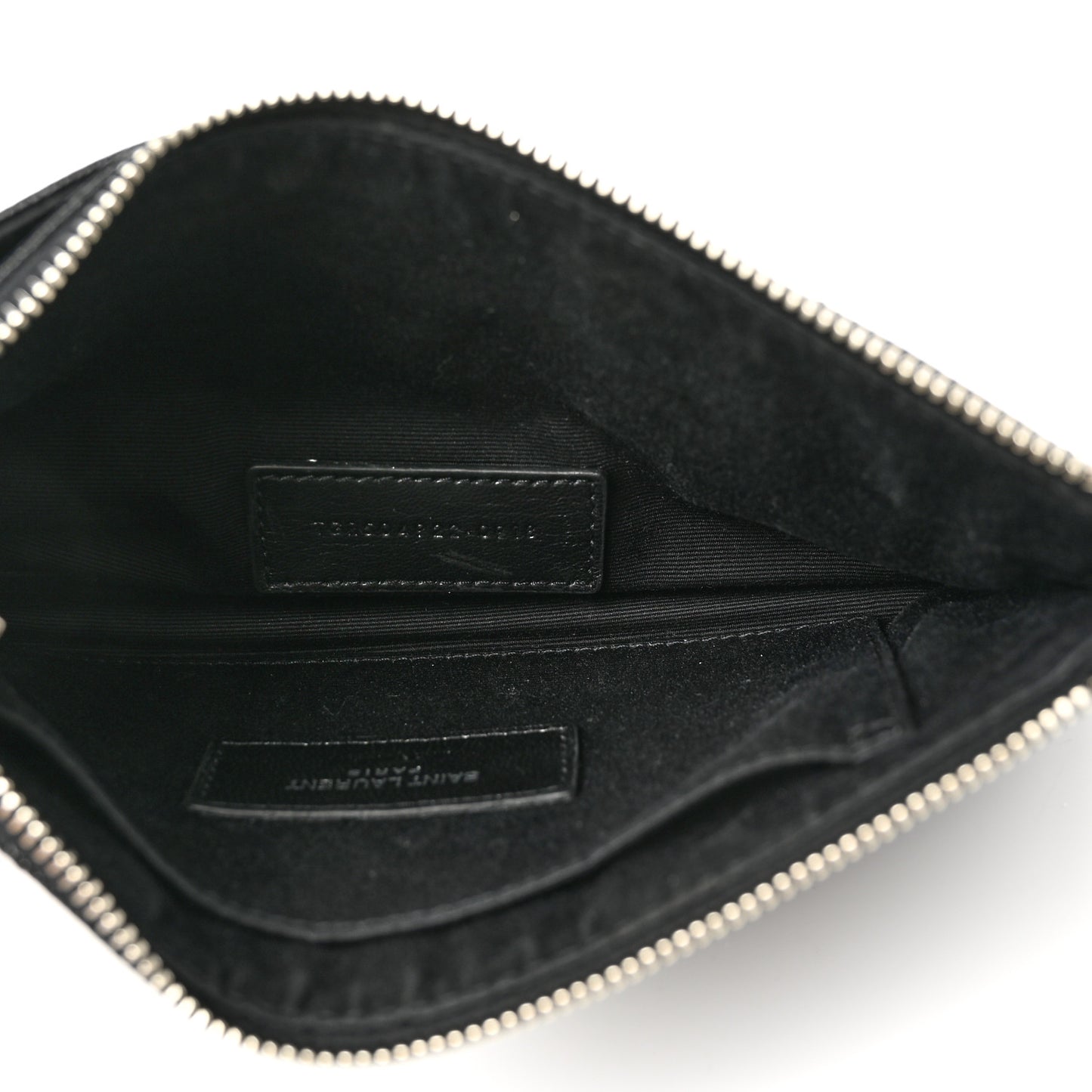 Grain De Poudre Chevron Monogram Bill Pouch Black