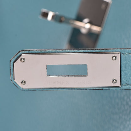 Hermes Taurillon Clemence Kelly Retourne 28 Bleu Saint Cyr 28 of 38