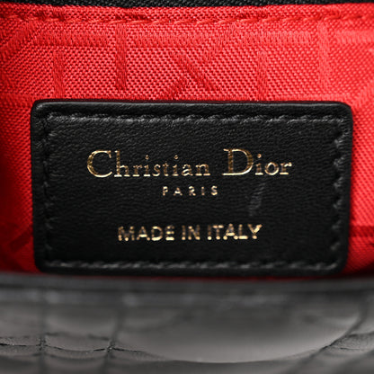 Christian Dior Lambskin Cannage Mini Lady Dior Black 6 of 10