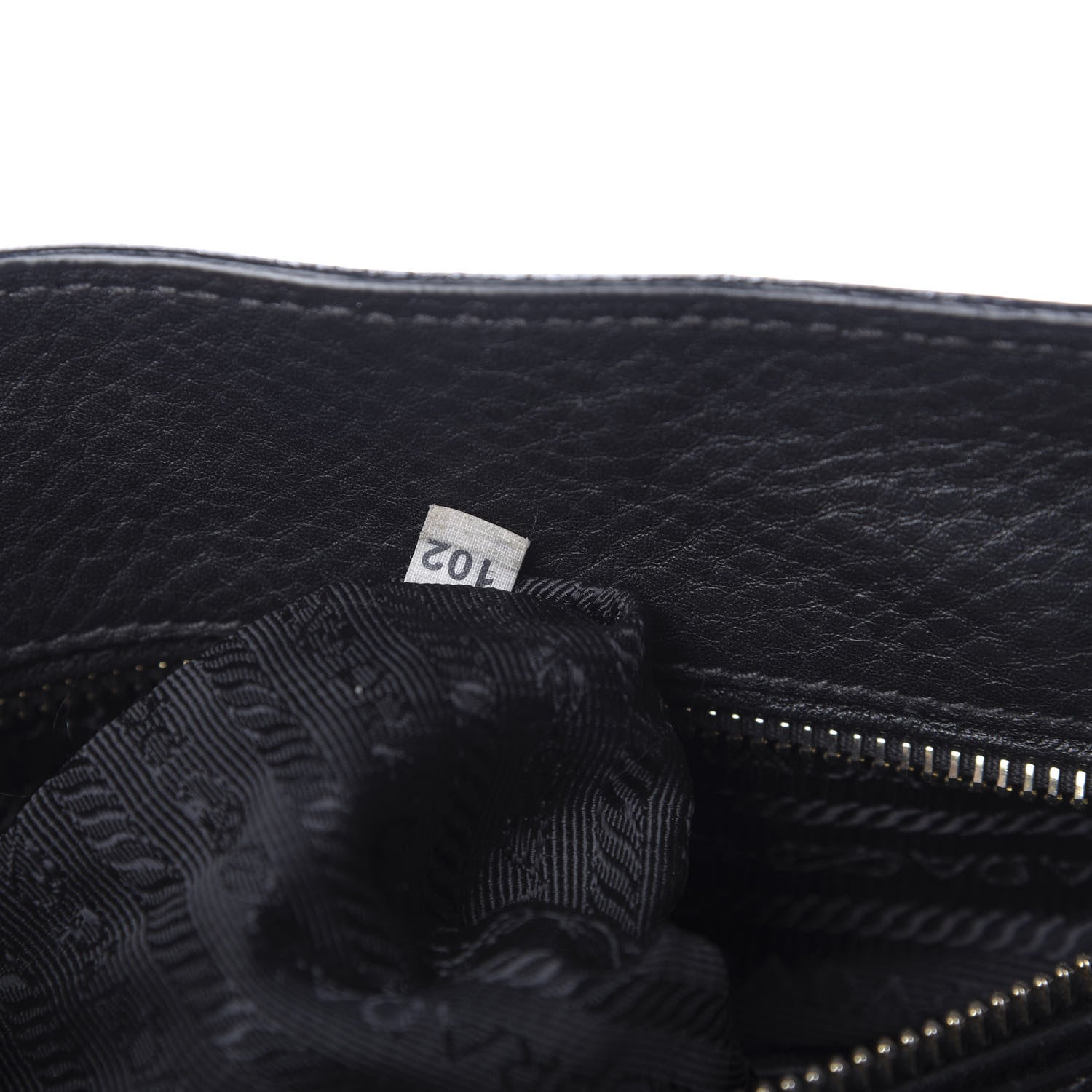 Prada Vitello Daino Tote Black 9 of 9