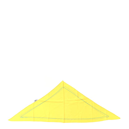 Hermes Silk Perforated Triangle Scarf Yellow 1 of 3