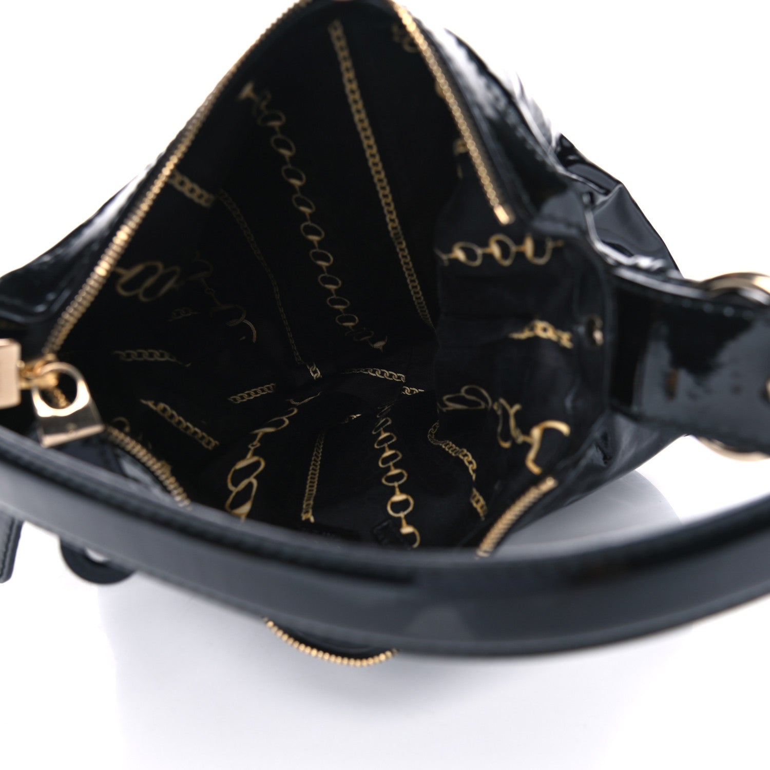 Gucci Patent Hobo Black 4 of 11