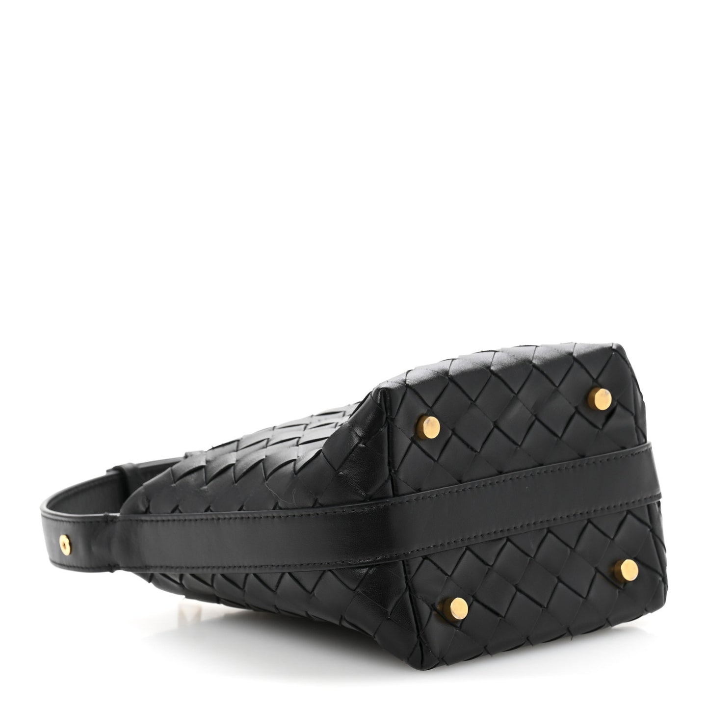 Calfskin Nappa Intrecciato Candy Wallace Black