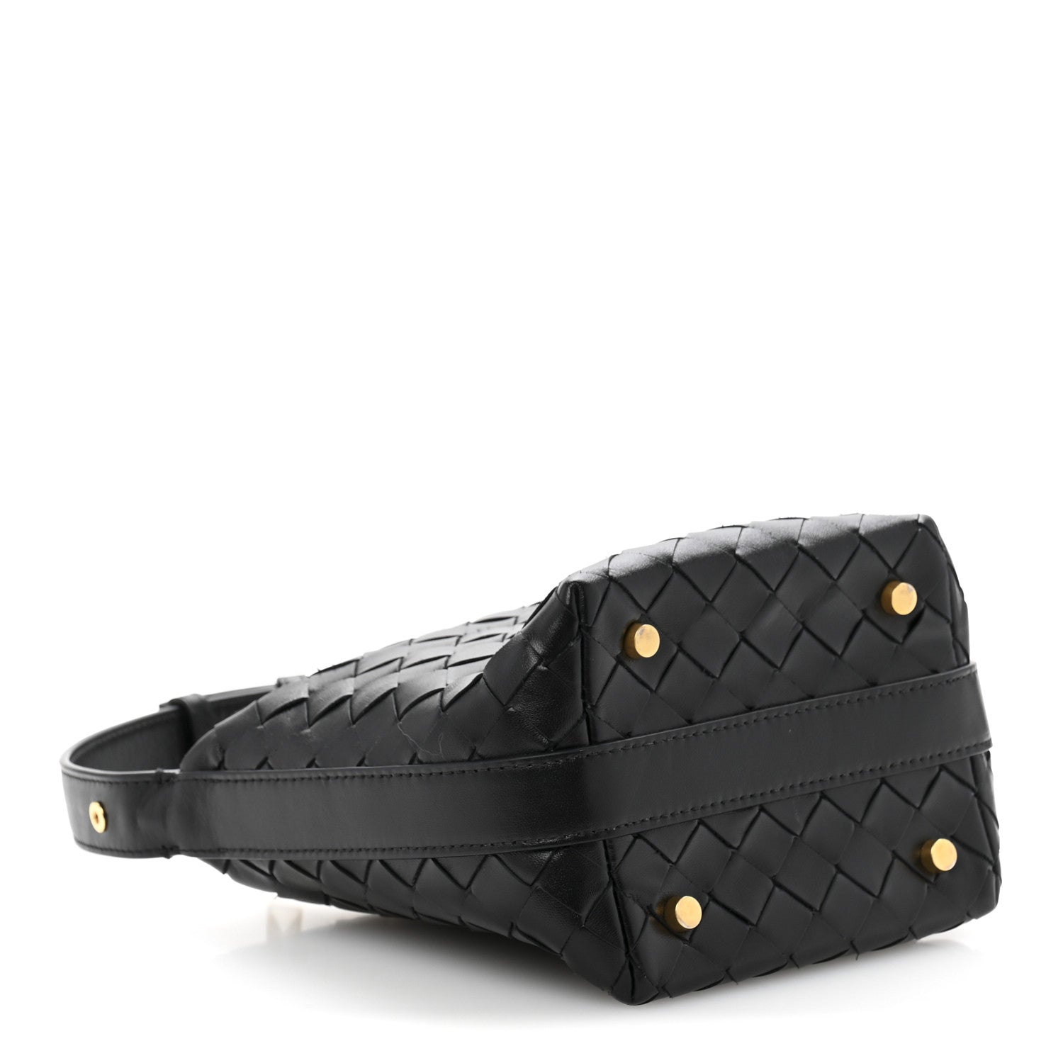 Bottega Veneta Calfskin Nappa Intrecciato Candy Wallace Black 4 of 13
