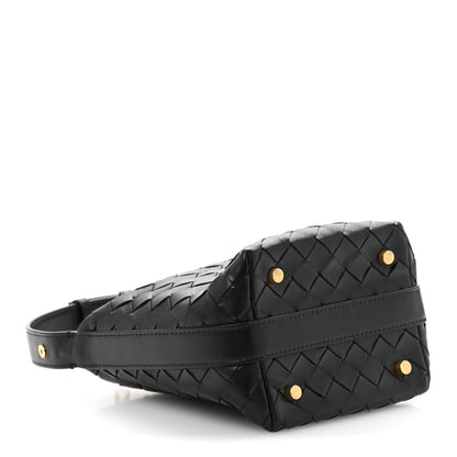 Bottega Veneta Calfskin Nappa Intrecciato Candy Wallace Black 4 of 13