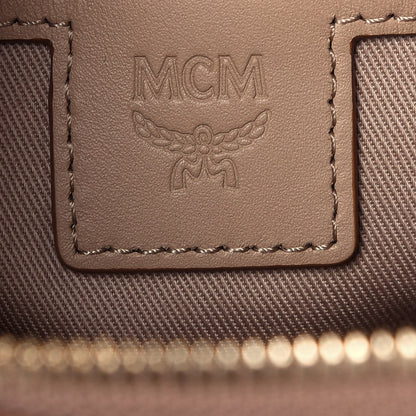 MCM Metallic Visetos Medium Crossbody Pouch Berline Gold 11 of 13