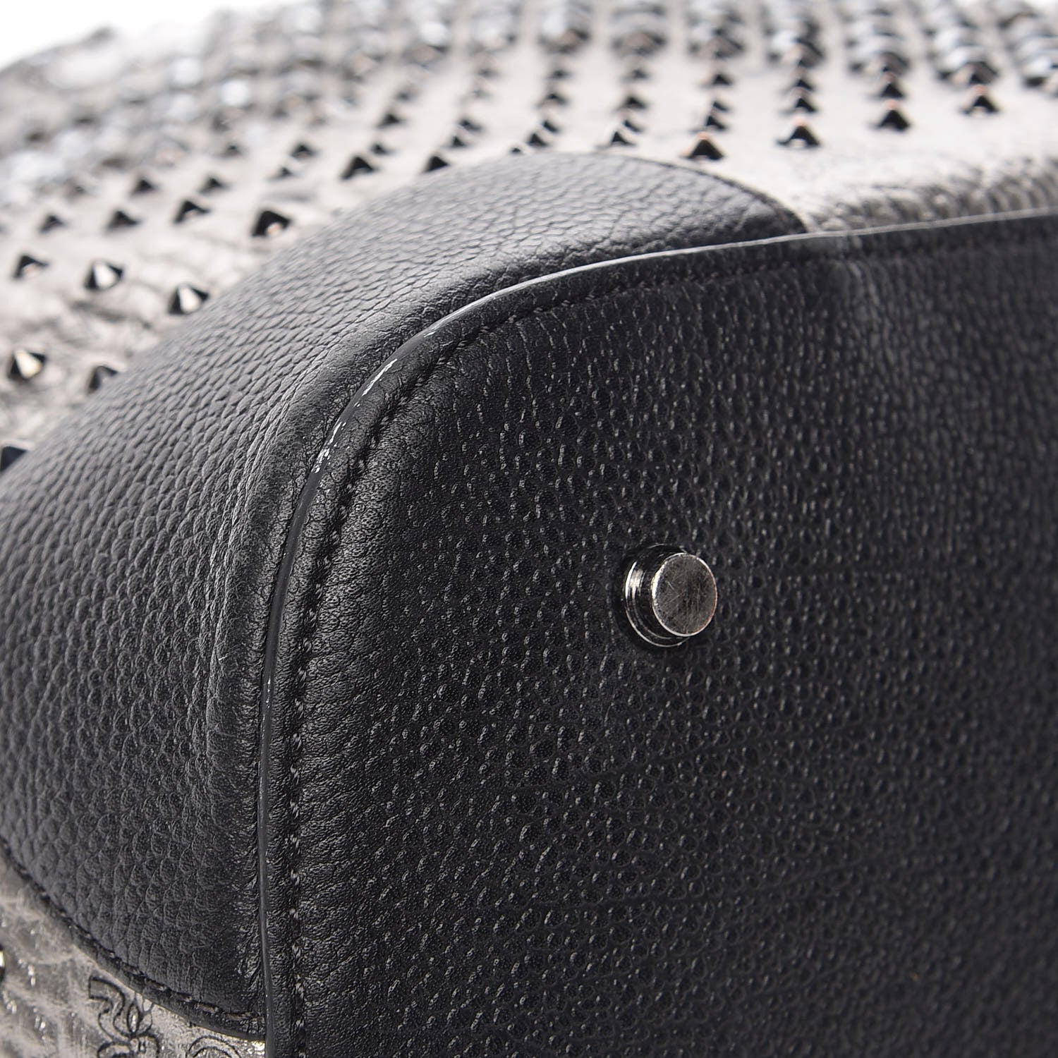MCM Visetos Diamond Medium Tote Silver 14 of 18