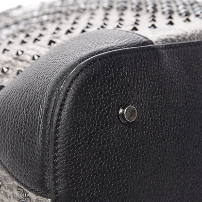 MCM Visetos Diamond Medium Tote Silver 14 of 18