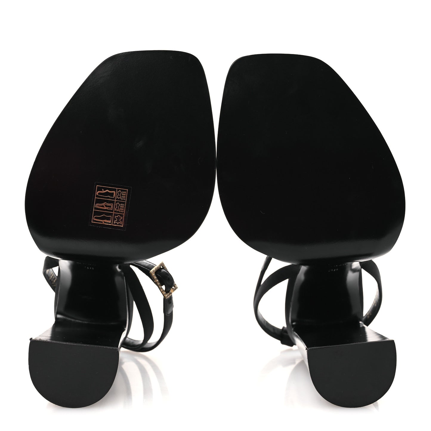 Calfskin Platz 105 Platform Sandals 38 Black