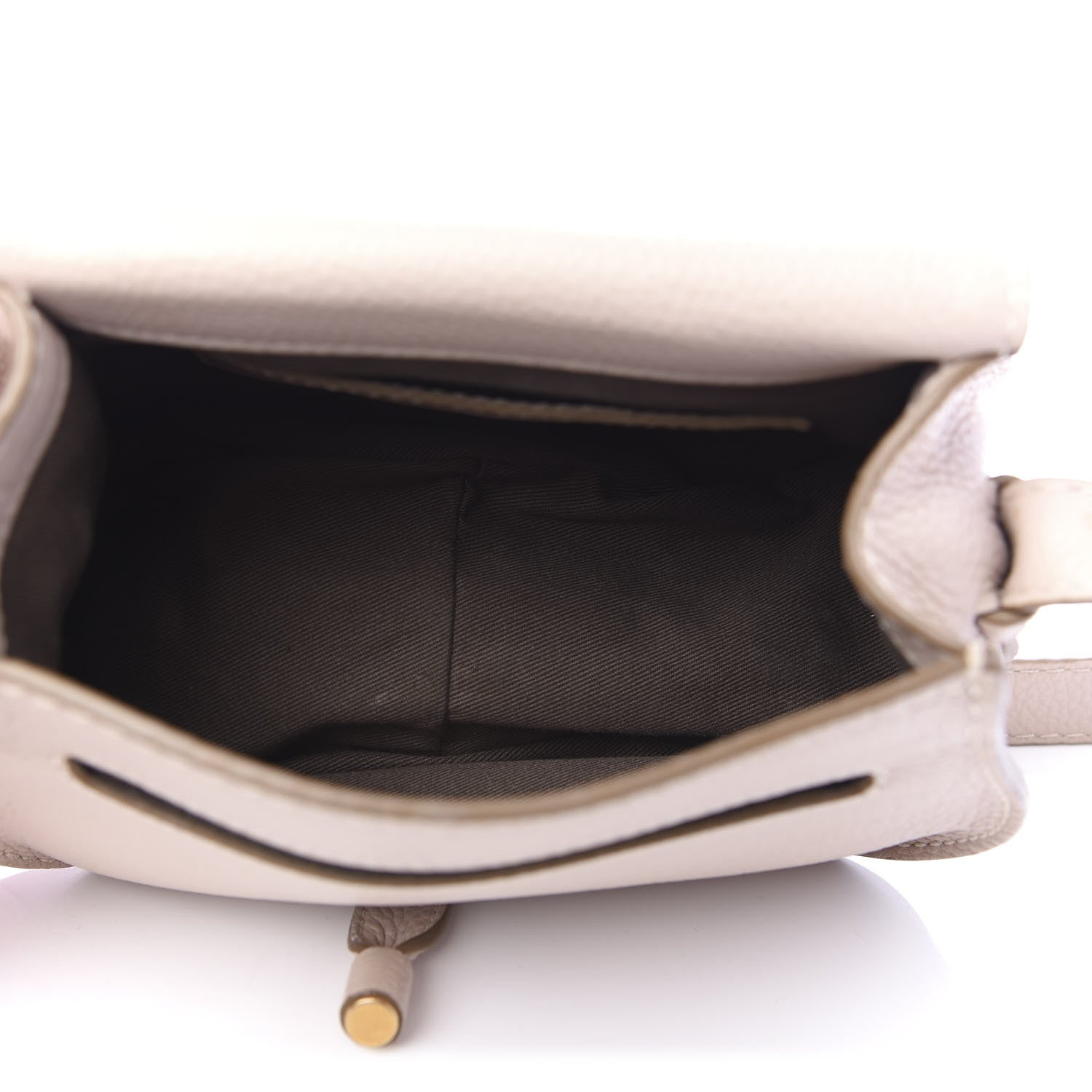 Chloe Calfskin Mini Marcie Round Crossbody Bag Abstract White 5 of 10