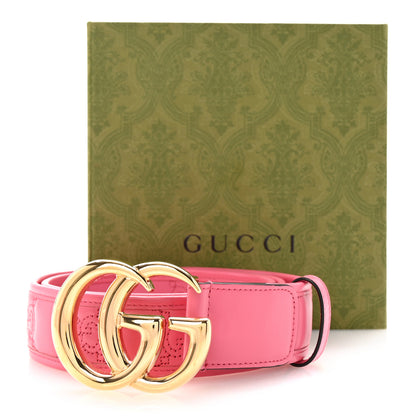 Gucci Calfskin GG Matelasse Marmont 40mm Belt 100 40 Perfect Pink 6 of 6
