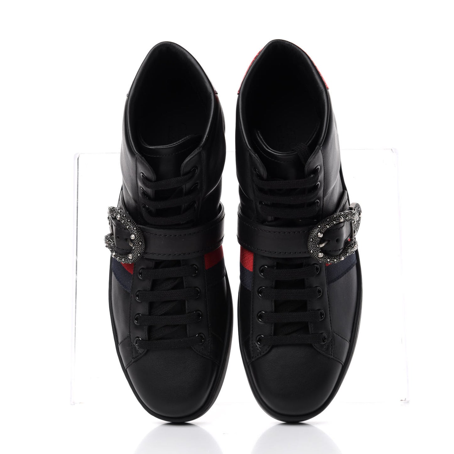 Calfskin Ayers Web Mens Dionysus High Top Sneakers 9.5 Black