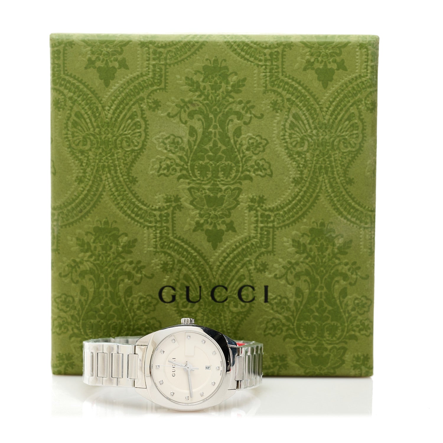 Gucci Stainless Steel Diamond 29mm GG2570 Quartz Watch 5 of 5