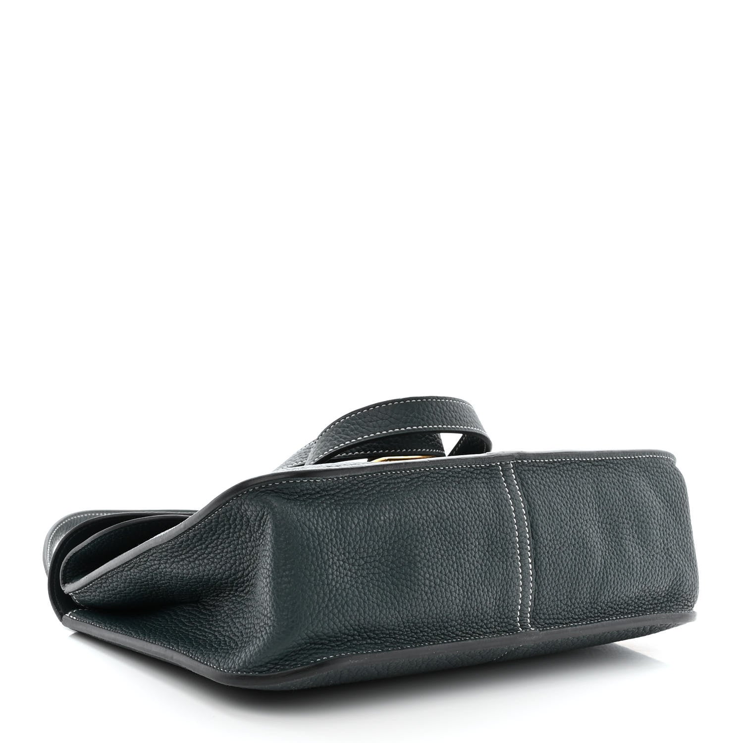 Hermes Taurillon Clemence Halzan 31 GM Vert Cypress 4 of 14