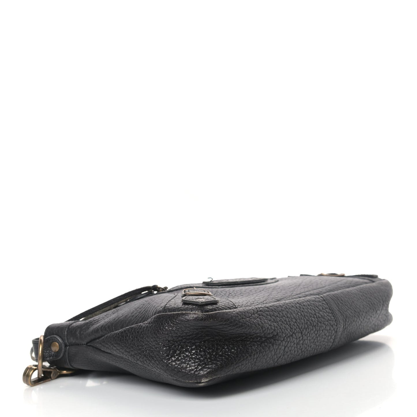 Pebbled Caribou Classic Hardware First Black