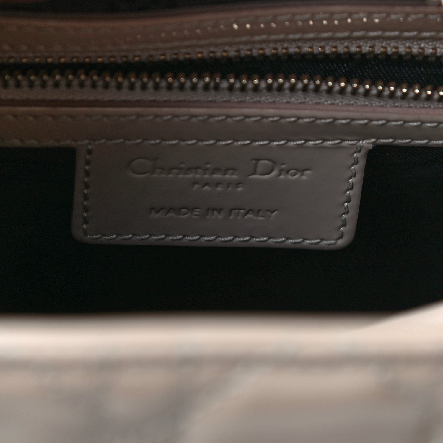 Christian Dior Patent Cannage Medium Lady Dior Beige 6 of 9