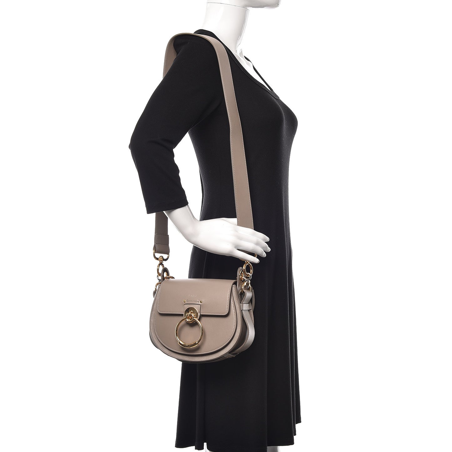 Calfskin Small Tess Bag Motty Grey