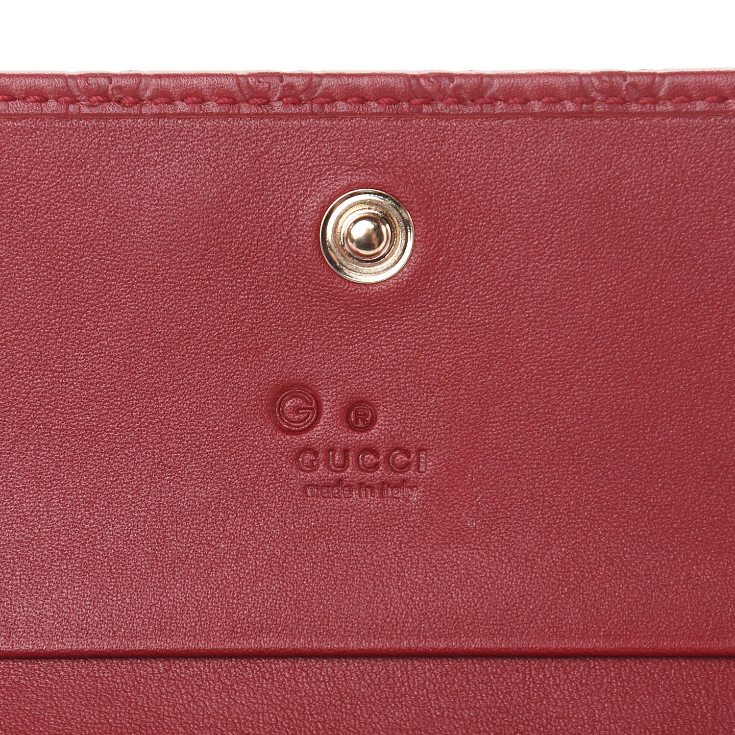 Gucci Microguccissima Card Case Hibiscus Red 6 of 7