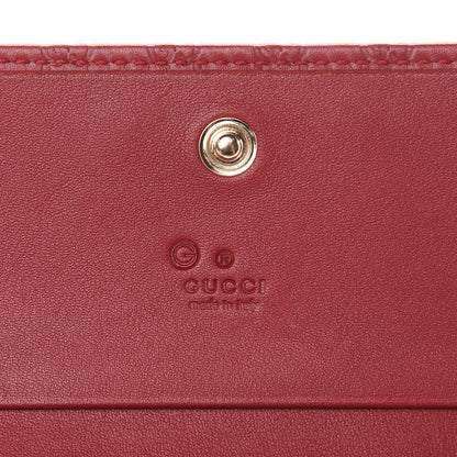 Gucci Microguccissima Card Case Hibiscus Red 6 of 7