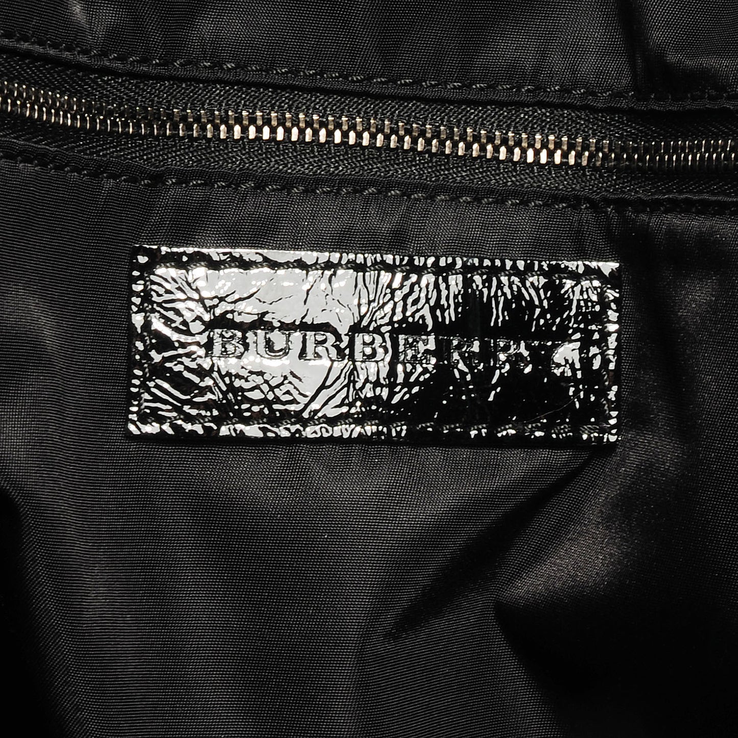 Nylon Beat Check Medium Victoria Tote Black