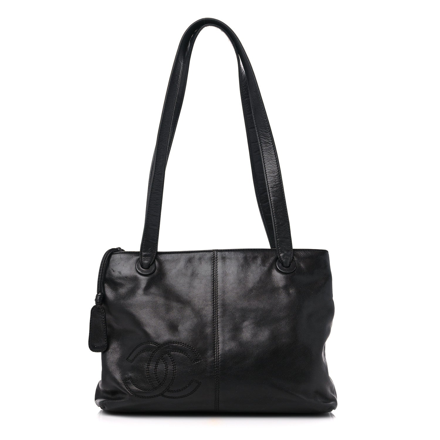 Chanel Calfskin CC Shoulder Bag Black 1 of 15